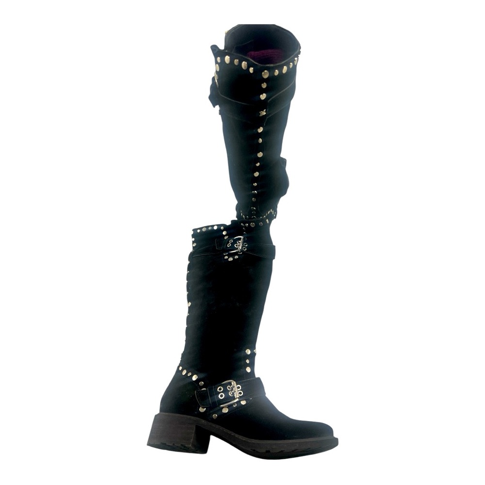Biker boots-Super cool 
Studded